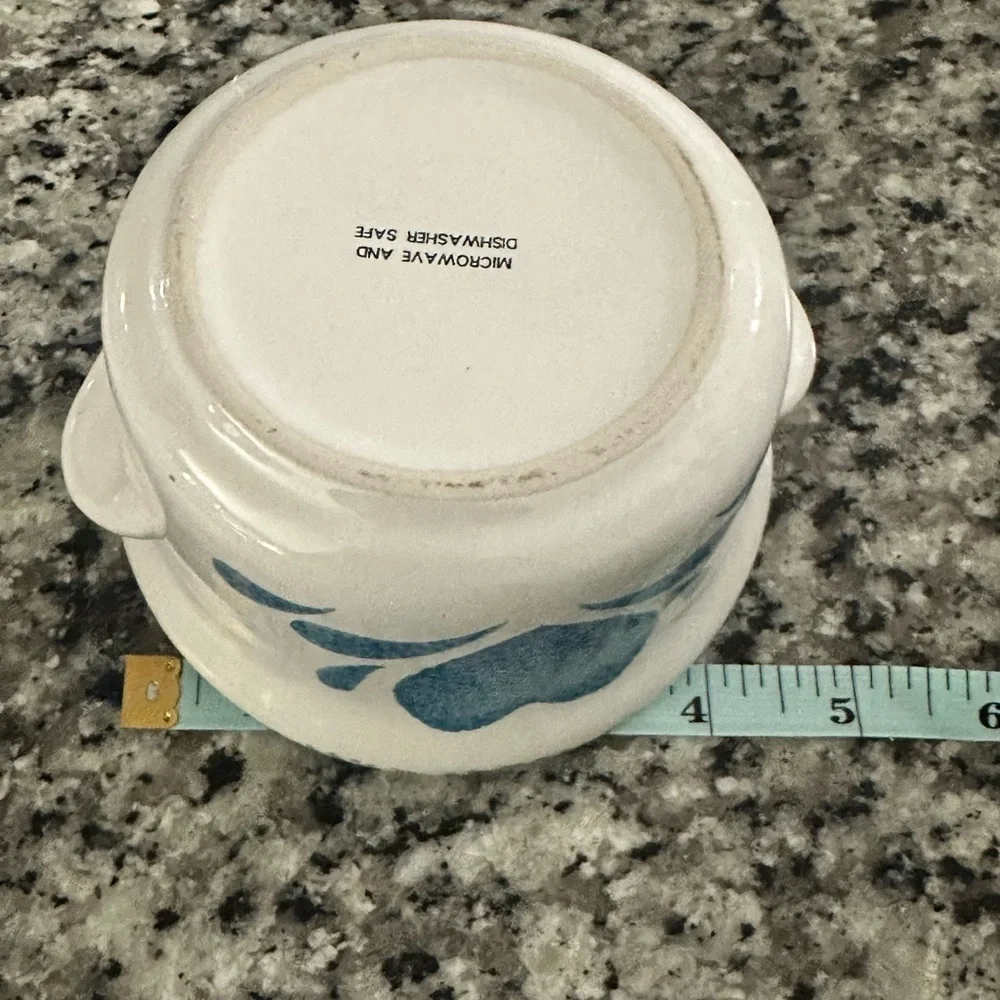 Blue Heart Ceramic Bowl With Lid